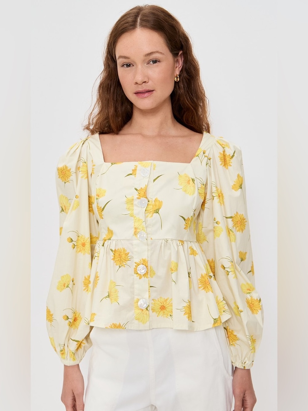 NWT The Lulo Project Hacienda Top in Maxi Daisy Print Medium